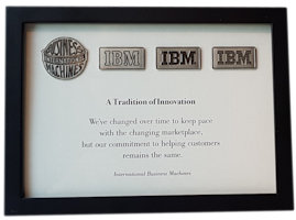 Framed IBM Company Logo Set